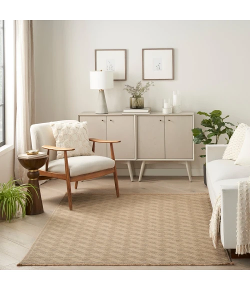 Nourison Washable Jute Natural WSJ02 4 ft. X 6 ft. Rect. Rug