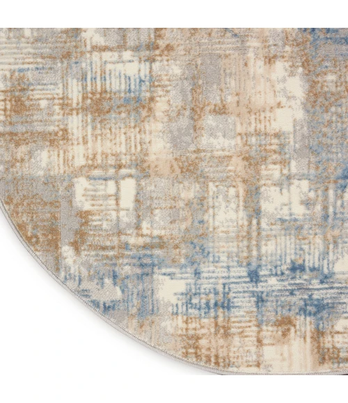 Calvin Klein Rush Area Rug CK951 Blue/Beige