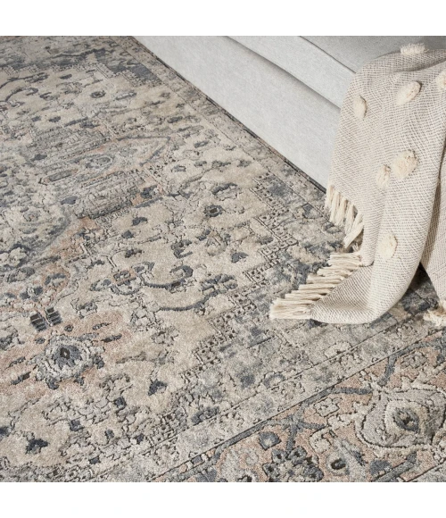 Nourison Quarry Ivory Grey QUA05 10 ft. X Square Rug