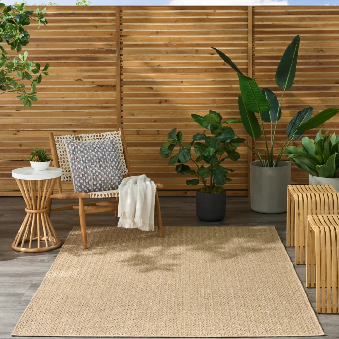 Nourison Tulum Taupe TLM02 4 ft. X 6 ft. Rect. Rug