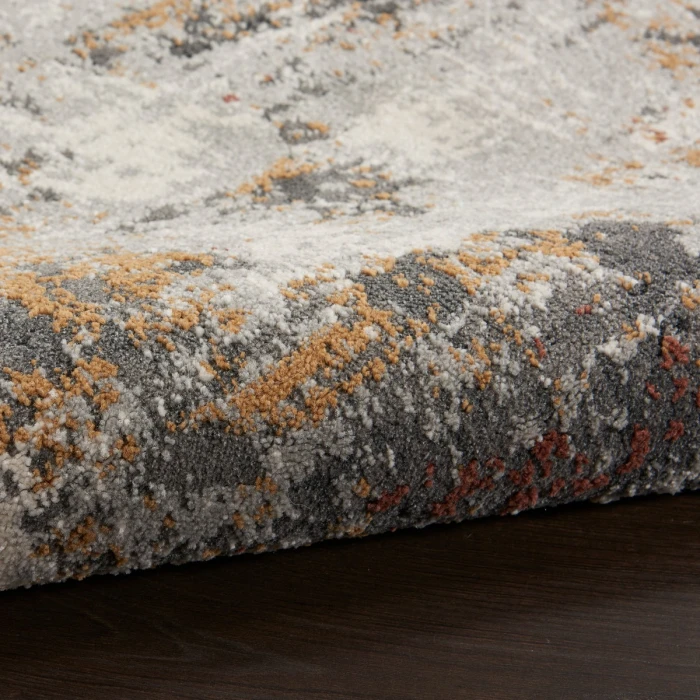 Nourison Tangra Grey/Multi TNR03 4 ft. X 6 ft. Rect. Rug