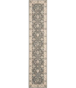 Nourison Home Living Treasures LI16 Grey/Ivory 2 ft. 6 in. X 12 ft. Area Rug