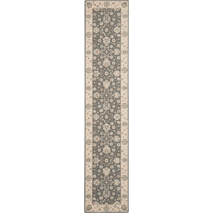 Nourison Living Treasures Runner Area Rug LI16-Grey/Ivory