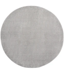 Nourison Home Nourison Essentials NRE01 Silver Grey 10 ft. Round Area Rug