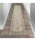 Nourison Living Treasures Runner Area Rug LI16-Ivory/Aqua