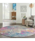 Nourison Passion Round Area Rug PSN36-Ivory/Multi