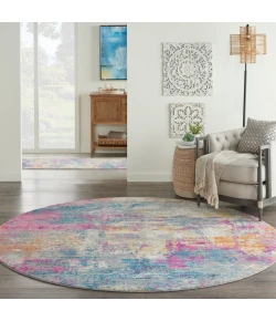 Nourison Home Passion PSN36 Ivory Multicolor 8 ft. Round Area Rug