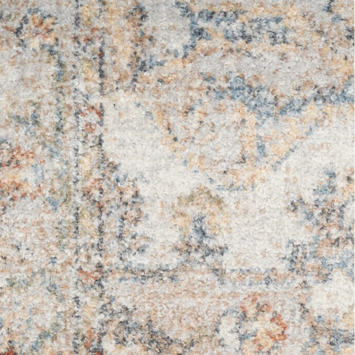 Nourison Astra Machine Washable Area Rug ASW12 Grey/Multi