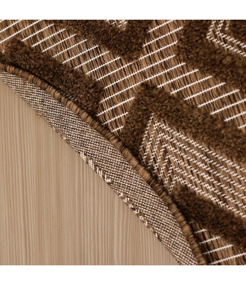 Nourison Home Versatile Brown NRV01 8 ft. Round Rug