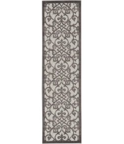 Nourison Home Aloha ALH21 Grey Charcoal 2 ft. 3 in. X 8 ft. Area Rug