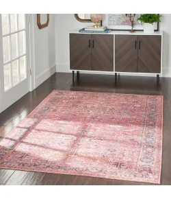 Nourison Home New Concept Washables SR102 Brick 5 ft. 3 in. X 7 ft. 3 in. Area Rug