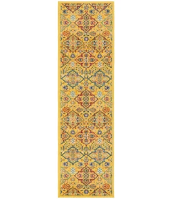 Nourison Home Allur ALR03 Yellow Multicolor 2 ft. 3 in. X 7 ft. 6 in. Area Rug