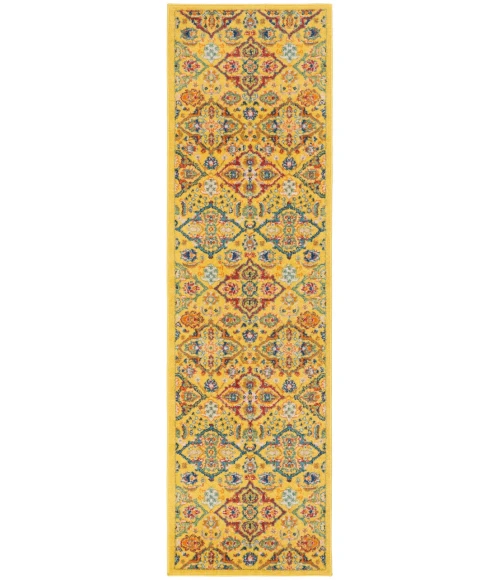 Nourison Allur Area Rug ALR03-Yellow Multicolor