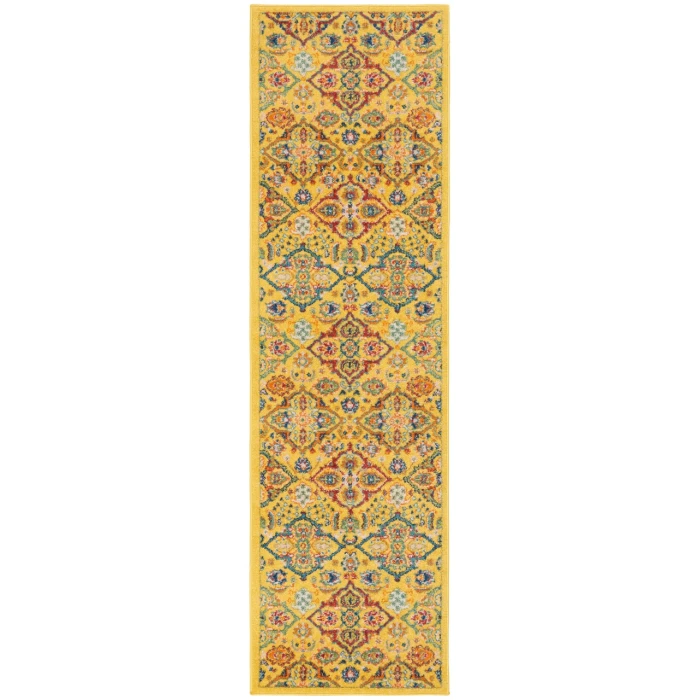 Nourison Allur Area Rug ALR03-Yellow Multicolor