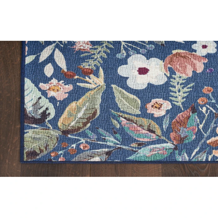 Nourison Nourison Washables Navy Multicolor NWB01 8 ft. X 10 ft. Rectangle Rug