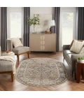 Nourison Quarry Beige Grey QUA05 5 ft. X 8 ft. Oval Rug