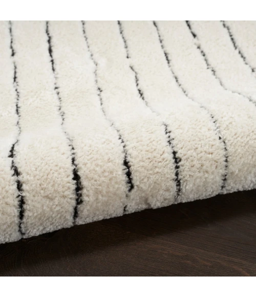 Nourison Modern Comfort Ivory Black MNC01 6 ft. Rect. Rug