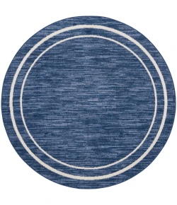 Nourison Home Nourison Essentials NRE02 Navy/Ivory 8 ft. Round Area Rug