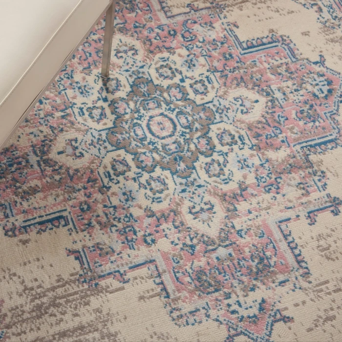 Nourison Grafix Area Rug GRF14-Ivory/Pink