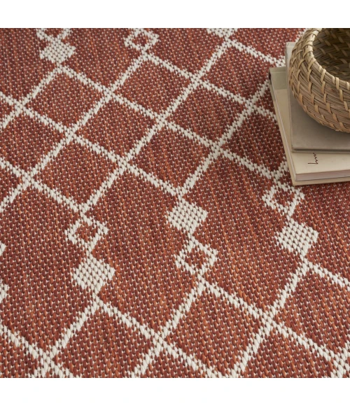 Nourison Positano Terracotta POS02 6ft. Round Rug