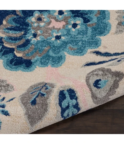 Nourison Tranquil Area Rug TRA02-Ivory/Light Blue
