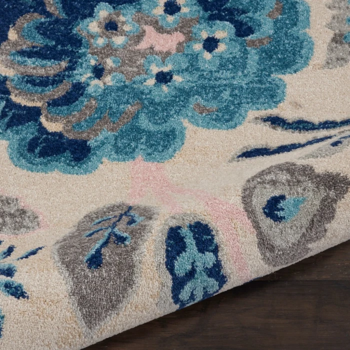 Nourison Tranquil Area Rug TRA02-Ivory/Light Blue