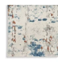 Nourison Quarry Beige Blue Rust QUA01 8 ft. Rect. Rug