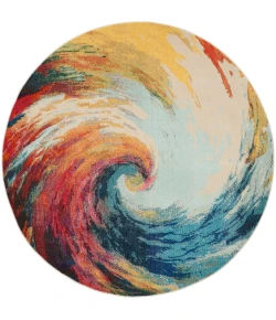 Nourison Home Celestial CES07 Wave 7 ft. 10 in. Round Area Rug
