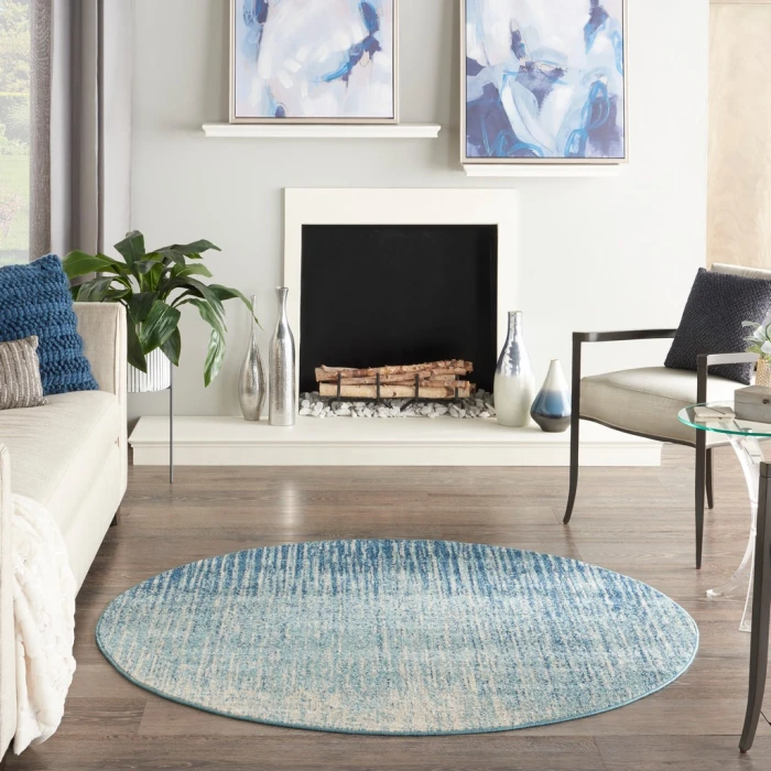 Nourison Passion Area Rug PSN09-Navy/Light Blue
