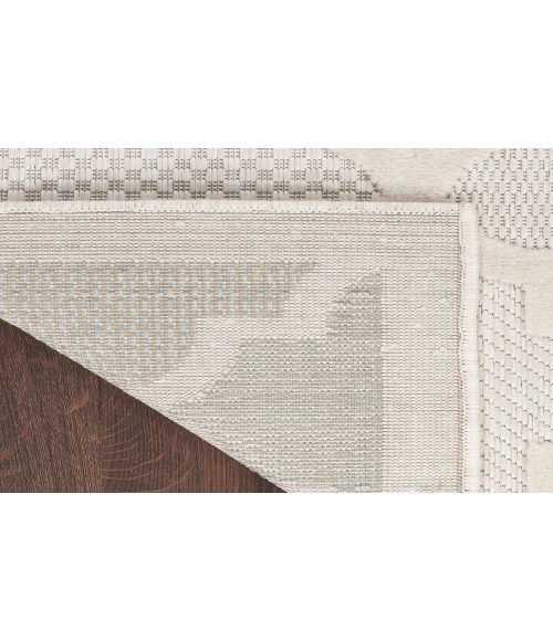 Nourison Easy Care Ivory/White NES01 2 ft. X 4 ft. Rectangle Rug