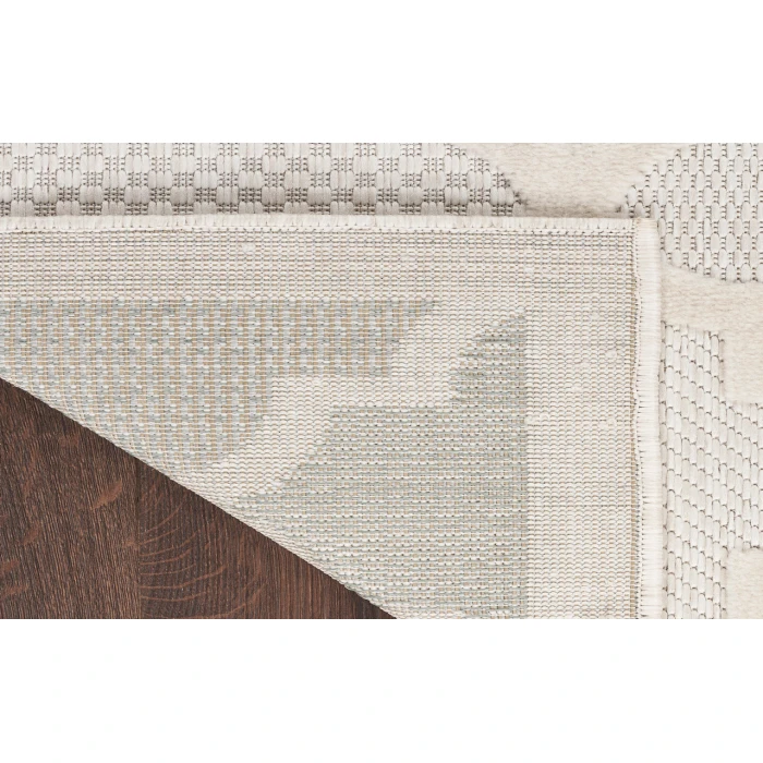 Nourison Easy Care Ivory/White NES01 2 ft. X 4 ft. Rectangle Rug