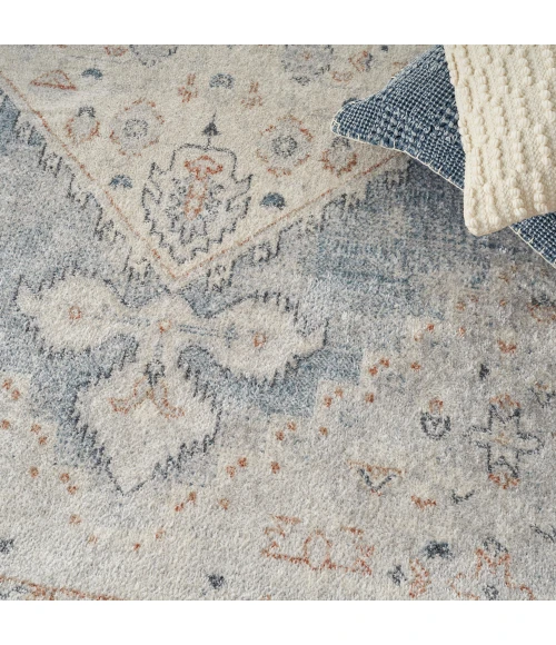 Nourison Astra Machine Washable Area Rug ASW11 Light Blue