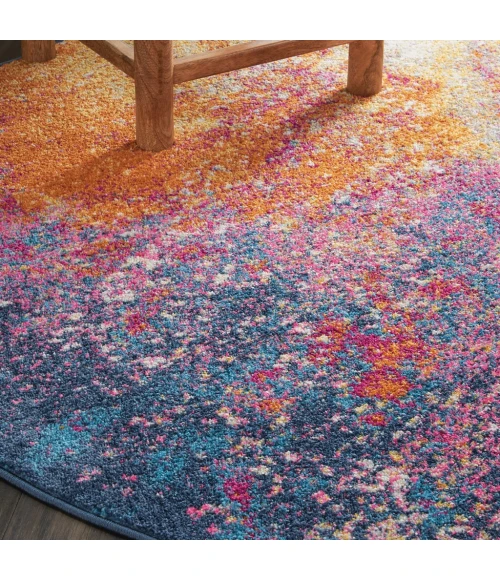 Nourison Passion Round Area Rug PSN10-Sunburst