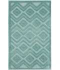 Nourison Versatile Aqua/Teal NRV01 2 ft. X 4 ft. Rectangle Rug