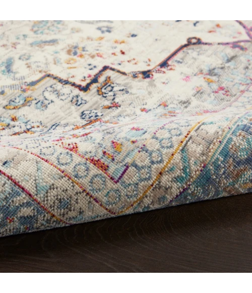 Nourison Vintage Kashan Area Rug VKA07-Ivory Blue