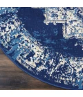 Nourison Grafix Round Area Rug GRF14-Navy Blue