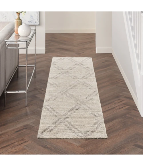 Nourison Venosa Runner Area Rug VSN01-Ivory/Grey