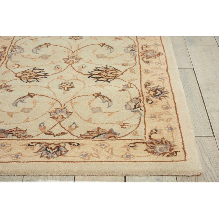 Nourison Home Heritage Hall Beige HE28 7ft.9in. x 9ft.9in. Rect. Rug