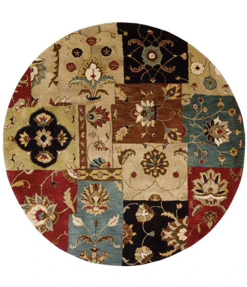 Nourison Home Jaipur Red JA37 6ft. x Round Round Rug