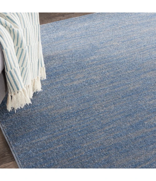 Nourison Essentials Blue/Grey Area Rug NRE01-Blue/Grey