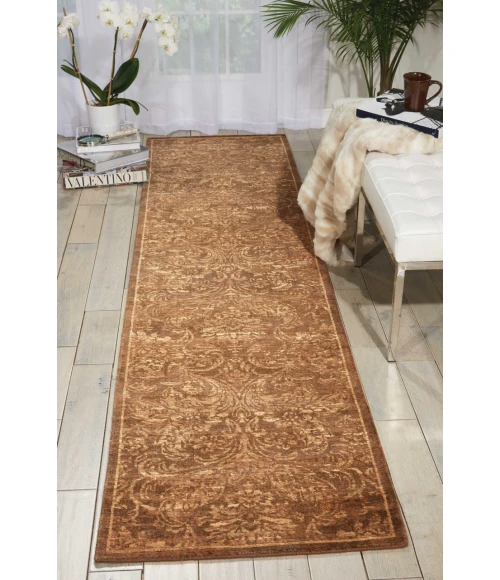 Nourison Silken Allure Runner Area Rug SLK19-Chocolate
