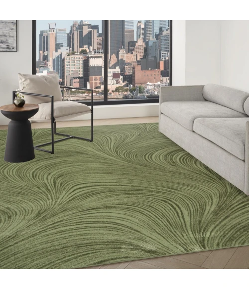 DKNY Central Park West Green CEP02 6ft. x 9ft. Rect. Rug