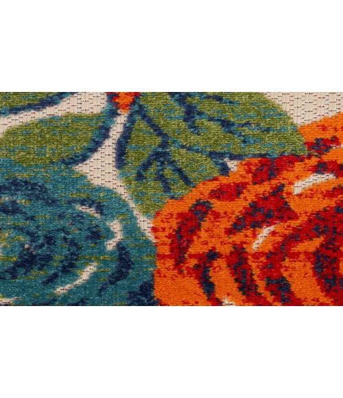 Nourison Aloha Ivory Multicolor ALH32 3 ft. 6 in. X 5 ft. 6 in. Rectangle Rug