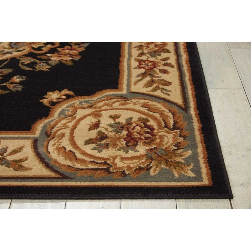 Nourison Paramount Black PAR37 3ft.11in. x 5ft.10in. Rect. Rug
