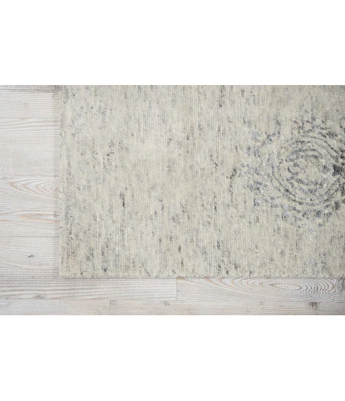 Nourison Silk Shadows Ivory Silver SHA14 8 ft. Rect. Rug