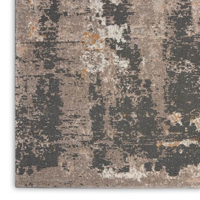 Nourison Tangra Cream Grey TNR05 9 ft. X 12 ft. Rect. Rug
