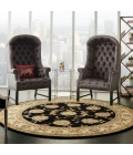 Nourison 2000 Round Area Rug 2022-Black