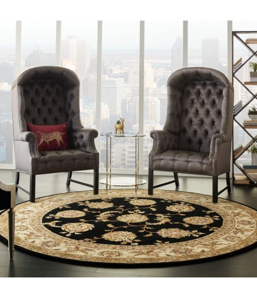 Nourison 2000 Round Area Rug 2022-Black