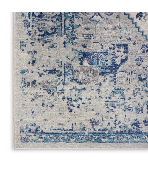 Nourison Tranquil Area Rug TRA06-Ivory/Light Blue