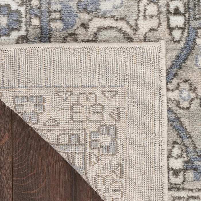 Nourison Quarry Ivory Blue QUA05 8 ft. X 10 ft. Rect. Rug